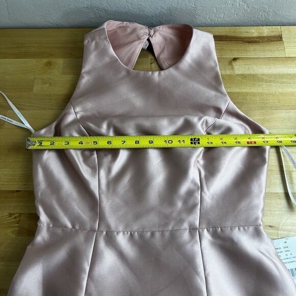 Alfred Sung D824 Toasted Sugar Open Back‎ Bow Trumpet Gown Size 10 $240 NEW - Picture 5 of 8